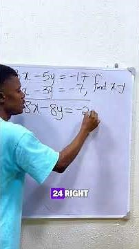 Simultaneous equations. #maths #mathteacher #gcse