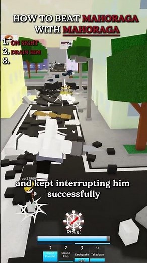 HOW TO BEAT MAHORAGA AS MAHORAGA IN JUJUTSU SHENANIGANS #jjs #roblox