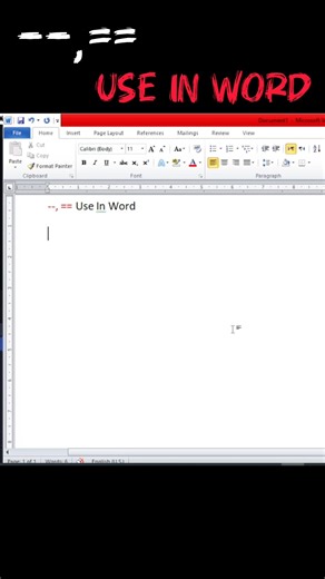 Computer 💻 Shortcut Key for Lines (--,==)