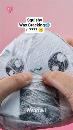 DIY 🥶 Squishy wax craking with tissue 🧻 #howto #trending #paperdiy #squishyasmr #asmr #easy #crafts