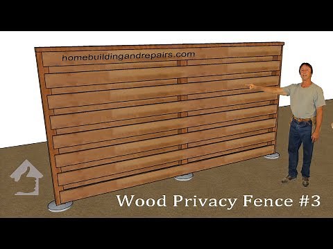How To Build Horizontal Privacy Wood Fencing With Wind Gaps