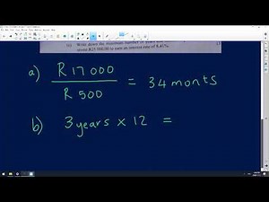Maths Literacy 2020: Paper 1 Support: Simple Interest Rate