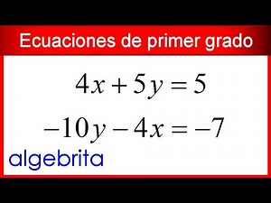 Ecuaciones simultáneas de primer grado con dos incógnitas, método de sustitución 115