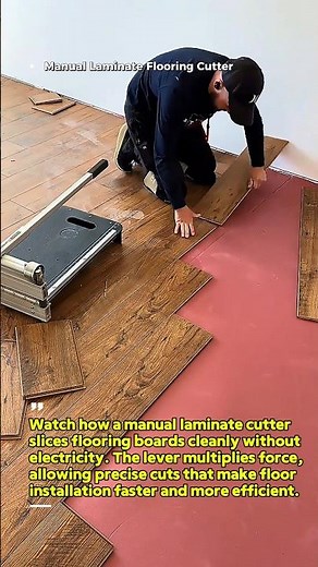 Installing Wood Flooring Faster : How This Laminate Cutter Works