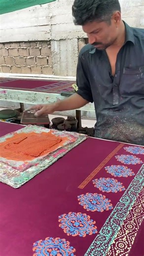 Satisfying Block Printing Process You’ll Love ✨ #Shorts #DIY #Craft
