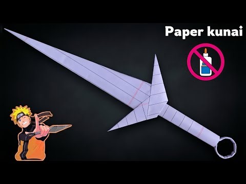 How to Make Paper Kunai Easy! 🥷📄 | DIY Origami Ninja Kunai Knife