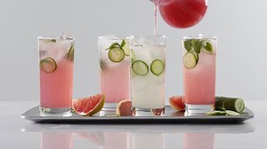 11K views · 79 reactions | There's nothing quite as refreshing as our Ruby-Cranberry Cucumber Refresher. With a sprig of mint, a slice of cucumber, and plenty of Ocean Spray® Ruby Red™ Grapefruit Fruit Drink, this drink makes for a delightful pairing with every Spring-time meal. See the full recipe in the comments below. | Ocean Spray | Facebook