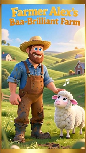 Old MacDonald Had a Farm Song for Kids | Farmer Alex E-I-E-I-O | Basket Buddies Nursery Rhymes 🎵🐑🌾
