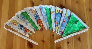 Bright Multi Colours Transport Bunting Garland Shabby Chic Nursery Kids Handmade in Cotton 3 Metres Long 15 Flags - Etsy UK