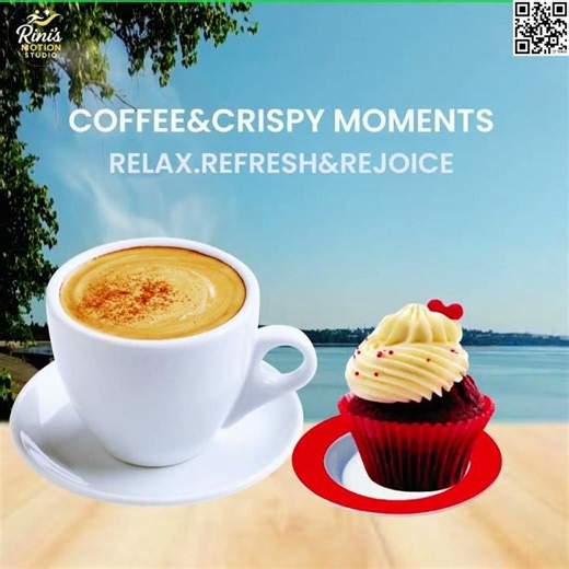 Start Your Day with Coffee & Crispy Moments ☕ | Relax, Refresh & Rejoice | Rini’s Motion Studio