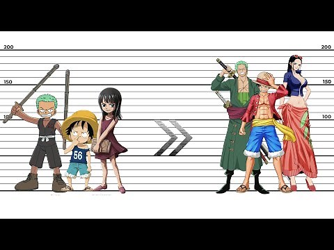 One Piece: Growth Of Characters From 1997 To 2021