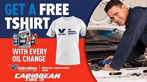JUST 14 DAYS LEFT Remember, you have till the end of August to get your FREE VALVOLINE T-SHIRT for every Valvoline oil change at Caribbean Tire or Caribbean Motors. | Breaking Belize News