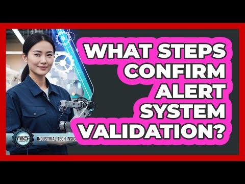 What Steps Confirm Alert System Validation?