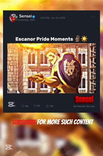 [7deadlysins] #sound #escanor #Lion'sSin #Pride #sungod #anime #animeedit #short #edit