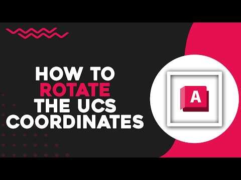 How To Rotate the UCS Coordinates in AutoCAD (Quick Tutorial)