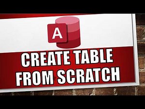 How to Build Your First Table in Microsoft Access
