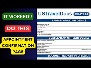 How to Print Your Appointment Confirmation Page for Biometrics & US Visa Interview (100% Effective)