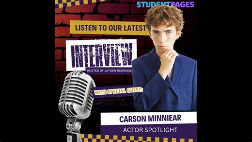 Student Pages Magazine on Instagram: "@carson_minniear sat down with host @jaydenrobinsonmedia to talk about how he unexpectedly landed the role of Thomas in #StrangerThings Season 5, his preparation for playing the role as Thomas, and the differences between on-camera and voice acting. He shares advice for young actors about classes, auditions, balancing school, and social media, recalls favorite projects like Pupstruction and working with Adam Sandler, and even teases a moment that hints Eleve