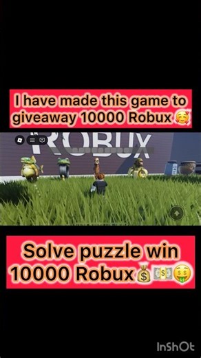 Solve This Puzzle = WIN 10K ROBUX 💰 (Roblox Challenge) #viral