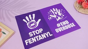 Maitys 9 Pcs Overdose Awareness Purple Ribbon Posters, 8.3 x 11.8 Inch Drug Addiction Purple Ribbon Wall Decoration International Overdose Awareness Day Educational Posters for School Community Center