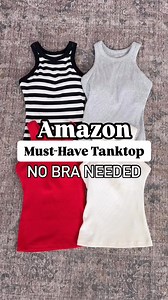 No bra needed comment TANK to shop!🙌🏼 This Amazon cotton ribbed tank top with built-in shelf bra is BACK and now comes in 15 colors multiple styles!🤩These are hip length and a great base layer for spring summer😍 I love that you can ditch the strapless with this one! So cute with denim shorts jeans skirts, too😎https://amzlink.to/az0z1uTdQvMf5 #tanktop #tanktops #casualoutfits #summeroutfits #casualstyle #elevatedcasual #4thofjuly #amazonfind #founditonamazon #cottonrib | Lisa Robbins