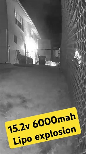Part 2 of 2 #fire #explosion #lipo #battery #rc