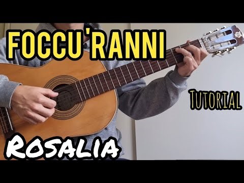 Focu 'Ranni (ROSALIA) - Guitar - Tutorial - Chords
