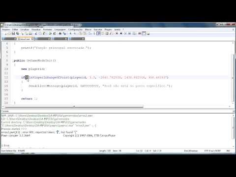 PAWN - Resolvendo erro 001 - Expected Token