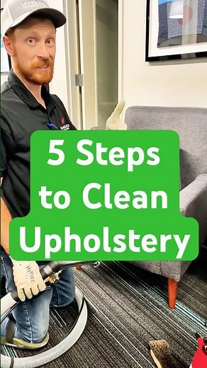 5 Step Upholstery Cleaning Tutorial - On Screen Instructions #cleanwithme #deepcleaning #asmr