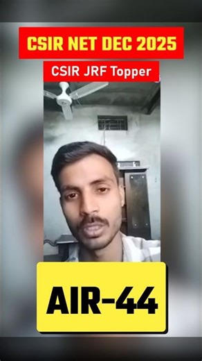 CSIR NET Topper Advice 🚀 Concept Clear कैसे करें? | AIR-44 Strategy | IFAS