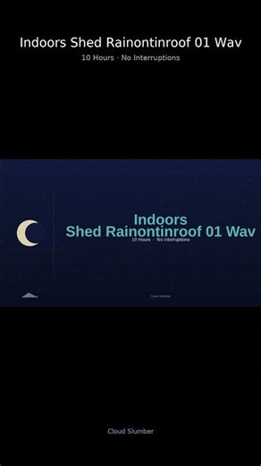 Rain on a tin roof shed for deep sleep 🌧️🏚️ #Shorts