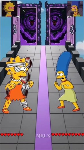 THE SIMPSONS MAGIC FIGHT LISA SIMPSON VS MARGE SIMPSONS #lisasimpson #margesimpson #thesimpsons