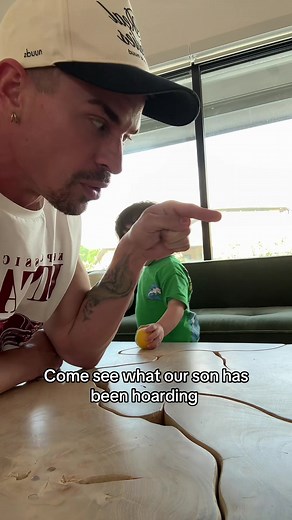 Kid Hides Toys in Coffee Table Holes