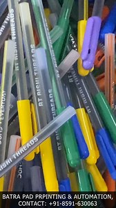 Efficient pen printing from start to finish ✍️ Our Pad Printing Machine prints logos and brand names on pens, followed by ink drying on a conveyor belt and smooth automatic collection into a carton box. This complete setup is ideal for pen manufacturers and promotional product businesses, ensuring consistent print quality, proper drying, and streamlined production. A reliable solution for high-volume pen branding. | Batech - Batra Pad Printing & Automation | Facebook