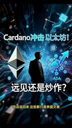 《Cardano冲击以太坊王座！ADA创始人雄心究竟是真远见还是炒作噱头？深度解析币圈争夺战！》#黑客 #数字资产 #加密安全 #币圈新闻 #金融科技