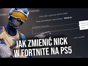 Jak zmienić nick w Fortnite na PS5 - Playstation 5