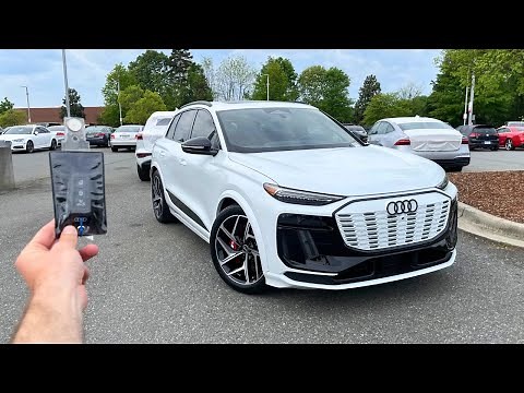 2025 Audi SQ6 E Tron: Start Up, Test Drive, Walkaround, POV and Review