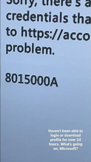 Error Code 8015000A on Xbox 360. When will this be fixed!?