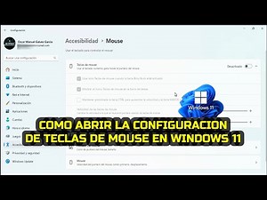 Cómo abrir la configuración de teclas de mouse en Windows 11