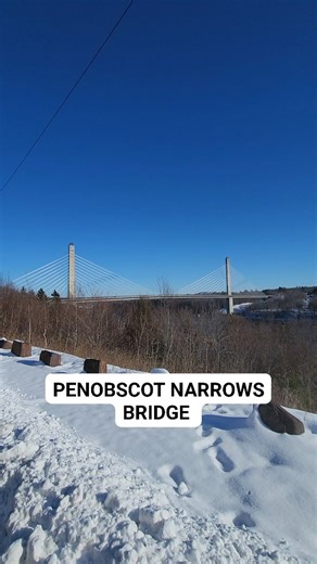 This is the Penobscot Narrows Bridge. I took this video from the Prospect Maine side of the bridge the other side is Verona Island. | Wayne Bishko