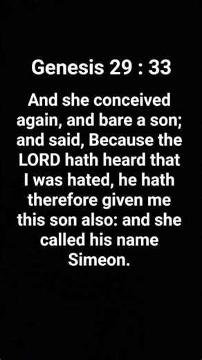 Genesis Chapter 29 verse 33 KJV Holy BIBLE