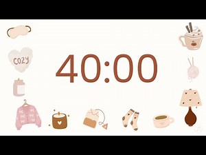 40 Minutes Countdown Timer - No music | Focus | Study | Reflection | Productivity