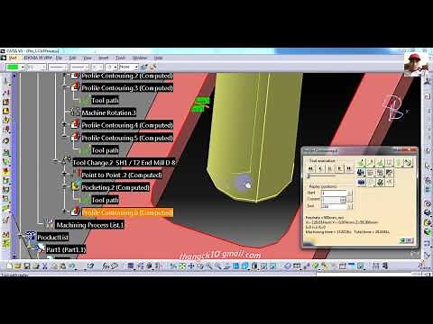 Rotary toolpaths | 4 axis full tutorial on Catia #4