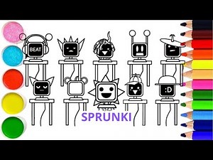 Incredibox Sprunki New Coloring Pages / How to Color Sprunki Mr. Fun Computers Normal Versions / NCS