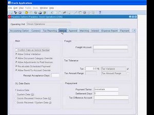 2- Payable Options -account payable-Setup oracle financial