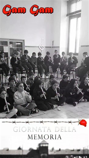 "Giornata della Memoria" 2026 - Le classi 4A e 5A eseguono 'Gam Gam' canto ebraico basato sul Salmo 23, che significa "Anche se camminassi nella valle oscura, non temerei alcun male, perché tu sei sempre con me; perché tu sei il mio bastone, il mio supporto, con te mi sento tranquillo". Simbolo della Shoah, ricorda la speranza e la fede dei bambini ebrei nei campi di sterminio nazisti #pernondimenticaremai #giornatadellamemoria #giornatadellamemoria2026 #shoah #olocausto | Mauro Longo
