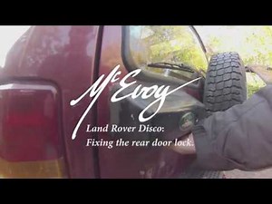 Land Rover Disco: opening a jammed rear door
