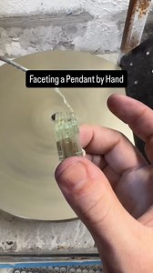 Faceting a Pendant by Hand! #jbarts #glass #facets #handmade #process | JBArts