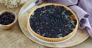 Tarte sablée aux myrtilles