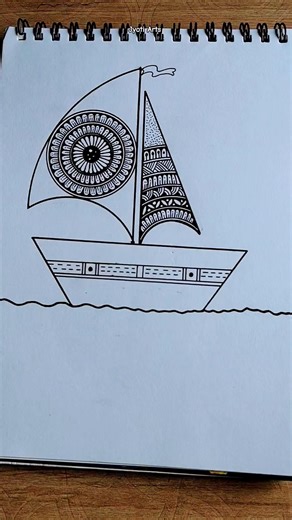 Easy Mandala Art⛵🐬💬✨Jyoti Arts#satisfying#trending#ytshort#drawing#panting#mandalaart#art#diy
